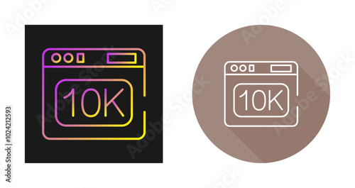 10k Vector Icon