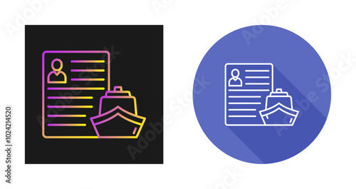Ship Broker Vector Icon