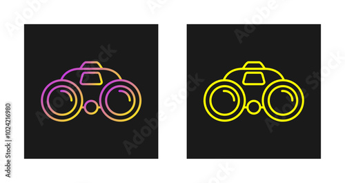 Binocular Vector Icon