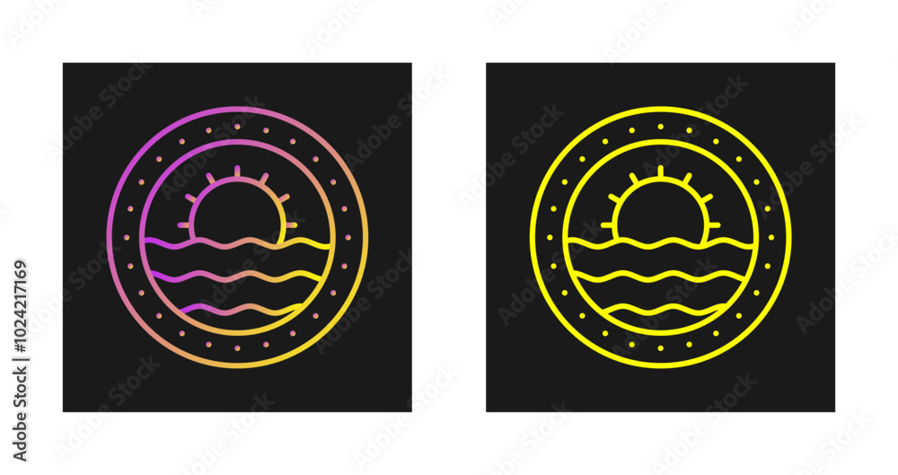 Porthole Vector Icon Porthole Vector Icon