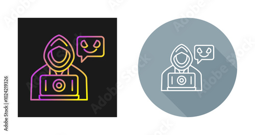 Cyber Attack Vector Icon