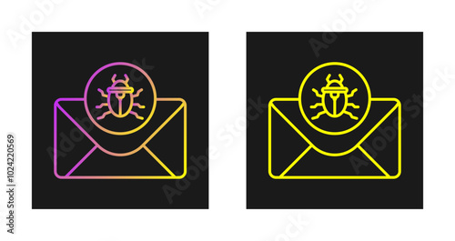 Mail Virus Vector Icon