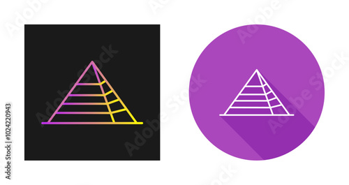 Pyramid Vector Icon