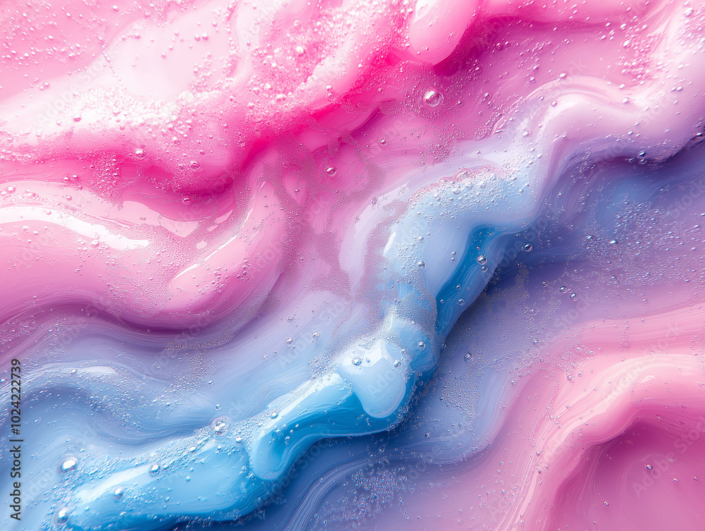 Obraz premium metallic liquid, pastel liquid, fluid texture, glossy background