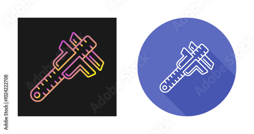 Vernier Caliper Vector Icon