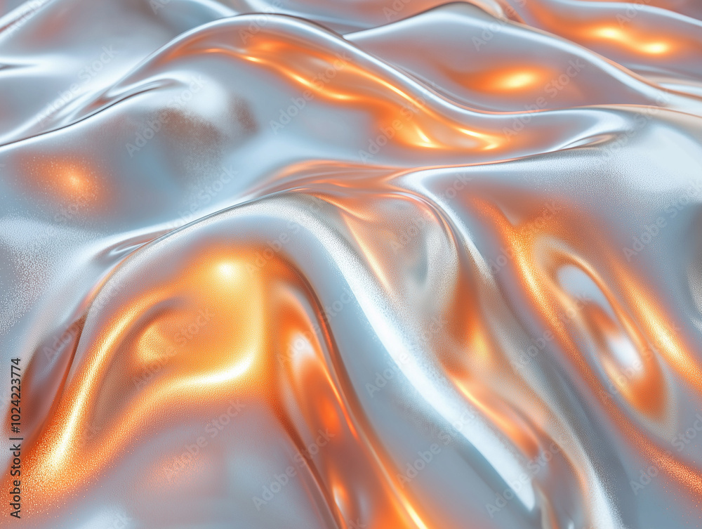 Fototapeta premium metallic liquid, pastel liquid, fluid texture, glossy background