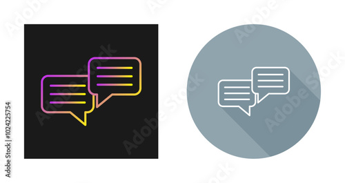 Chatting Vector Icon