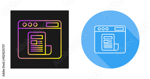News Feed Vector Icon