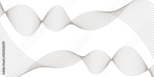 Wave of many glittering lines. Abstract vertical glow wavy stripes on white background isolated. Circular Wireframe mesh logo element. Vector Illustration EPS10 digital background. Linear background. 