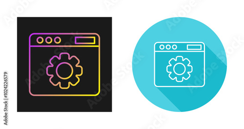 Web Settings Vector Icon