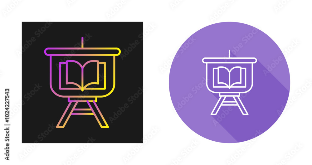 Education Presentation Vector Icon Education Presentation Vector Icon