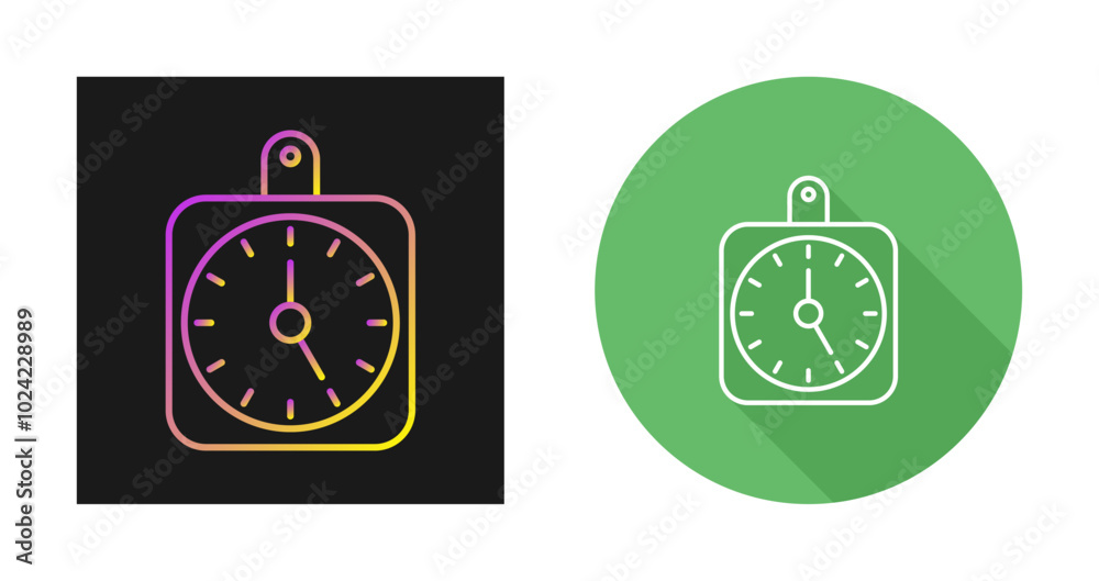 Wall clock Vector Icon Wall clock Vector Icon