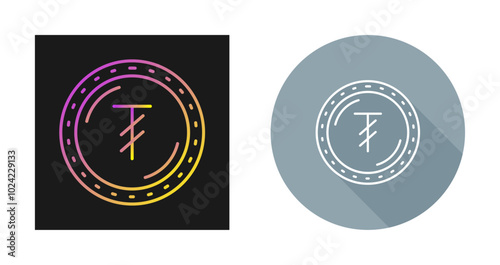 Tugrik Currency Vector Icon photo