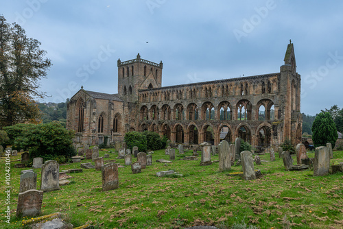 Jedburgh Abbey. Augustinian abbey in the Scottish Borders. Scotland, Great Britain, United Kingdom. photo