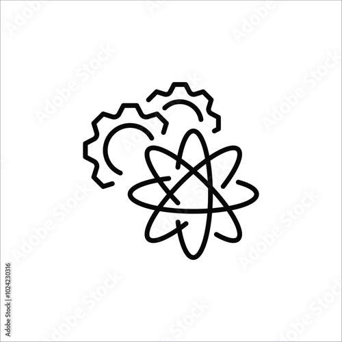 Science and engineering icon. Simple science and engineering icon for social media, app, and web design. Vector illustration