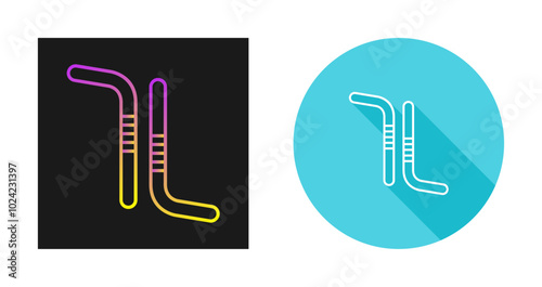 Drinking Straw Vector Icon