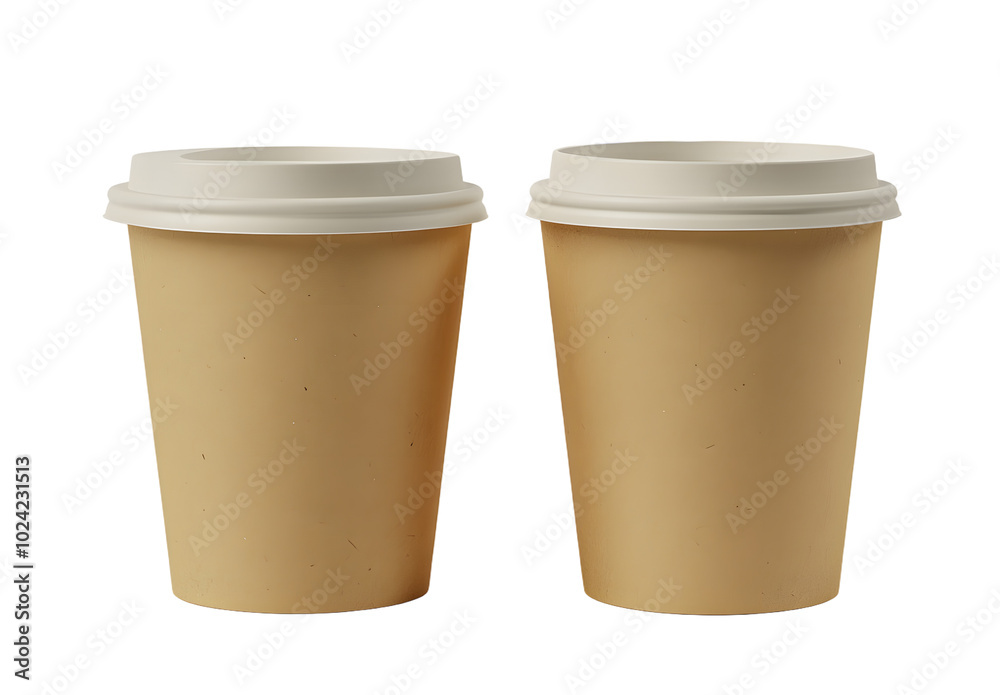 Blank kraft paper cup for ecology product design mock-up. Blank kraft paper cup for ecology product design mock-up.
