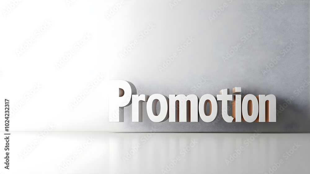 Promotion in bold font with a soft drop shadow to add depth Promotion in bold font with a soft drop shadow to add depth