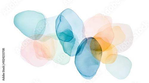 Fototapeta Naklejka Na Ścianę i Meble -  A Colorful Splash of Watercolor Paints Creating a Playful and Artistic Background for Creative Projects