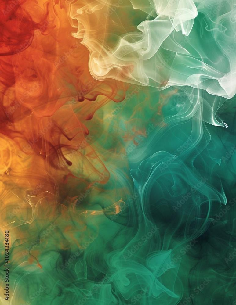 Obraz premium Xmas Smoke Alcohol Ink Grunge Texture