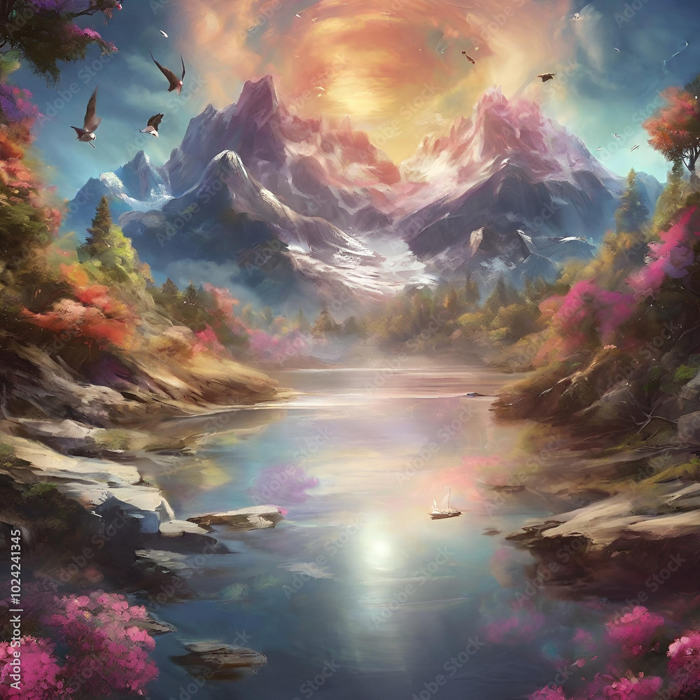 landscape with space landscape with space