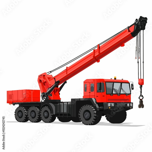 crane isolated on white