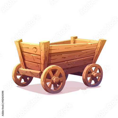 Old wooden cart 