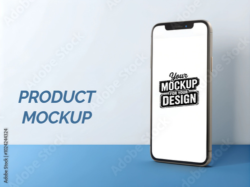 Modern PSD mockup with  Smartphone stylish clean empty phone mockup design