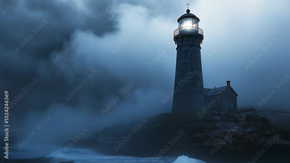 Lighthouse in the Fog Lighthouse in the Fog