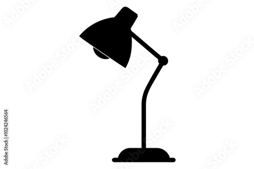 Table Lamp | vector silhouette illustration on white background