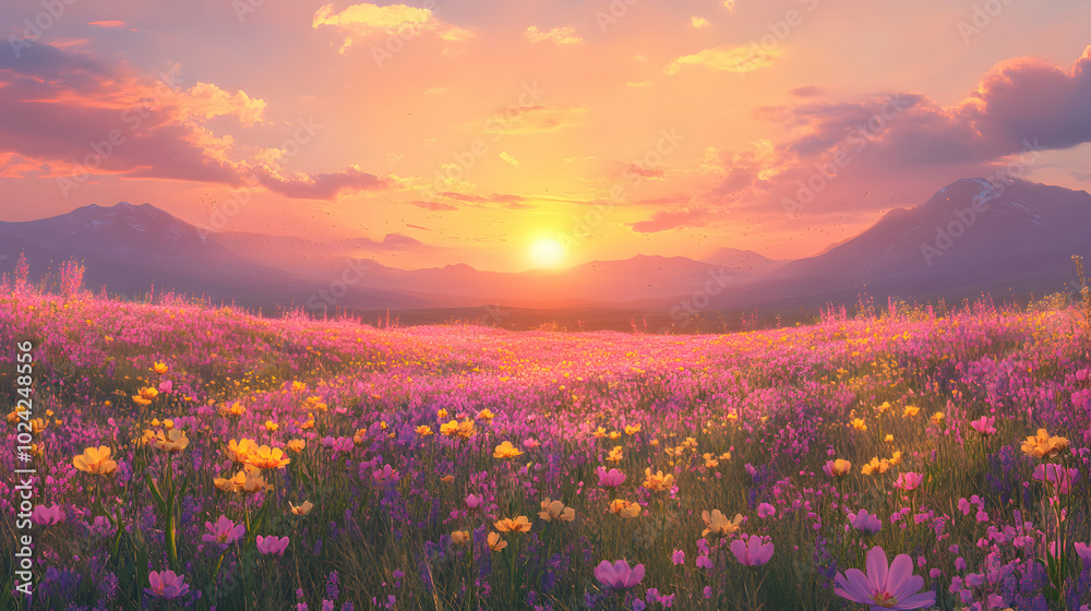Summer landscape background. Field or meadow with green grass Summer landscape background. Field or meadow with green grass