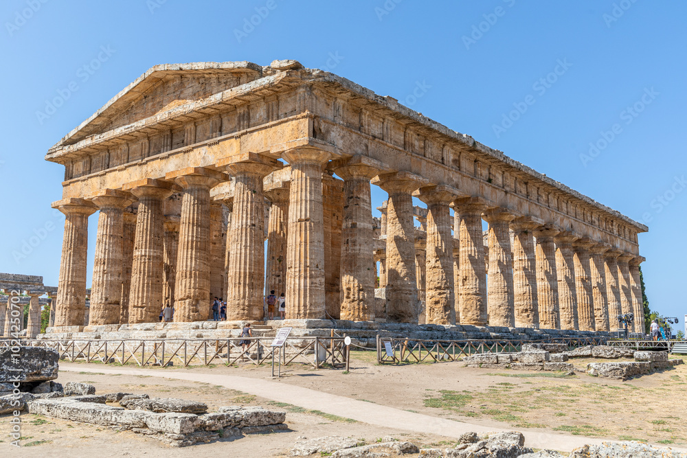 Obraz premium Temple de Neptune, à Paestum