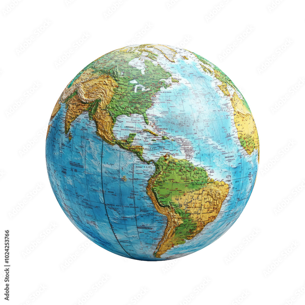 Globe on Transparent Background for Design Use Globe on Transparent Background for Design Use