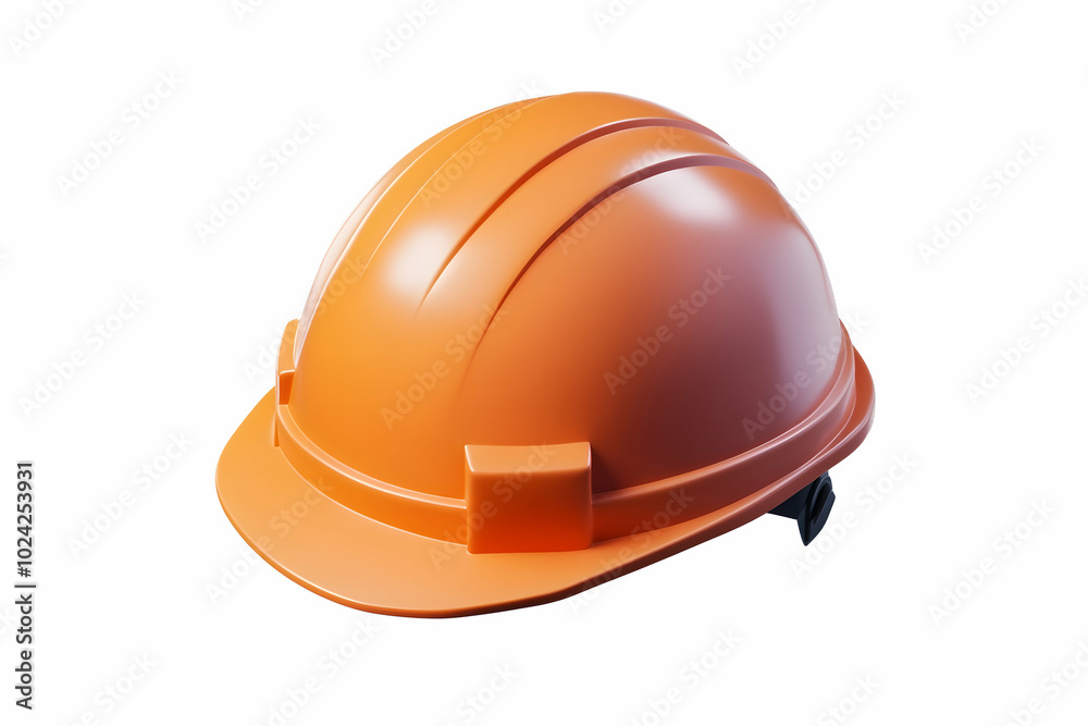 Orange Construction Hard Hat 3D Render Orange Construction Hard Hat 3D Render