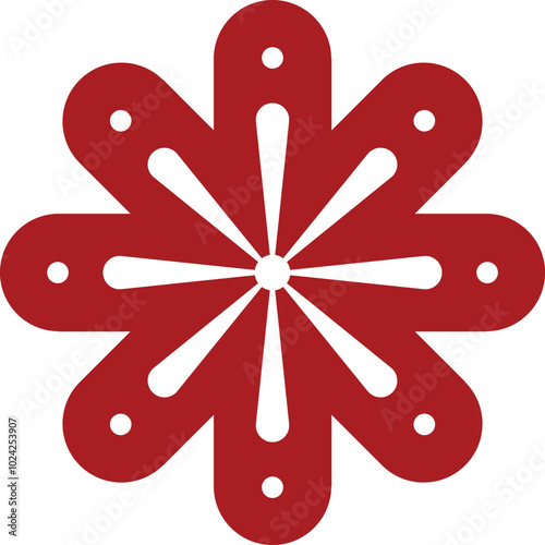 flat art design flower
