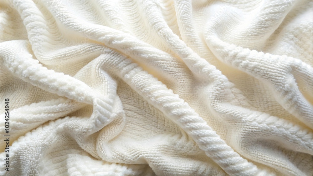 Warm and cozy white fabric texture background reflection Warm and cozy white fabric texture background reflection