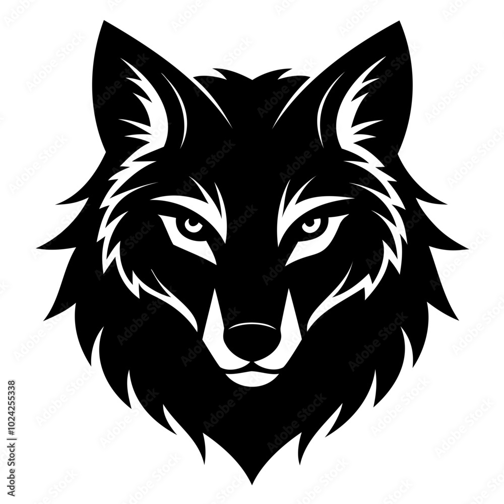 Wolf howling emblem black logo vector silhouette, Wolf head silhouette Vector illustration. Wolf Vintage Logo Stock Vector. Wolf howling emblem black logo vector silhouette, Wolf head silhouette Vector illustration. Wolf Vintage Logo Stock Vector.