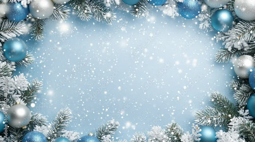 christmas background with christmas branches and balls christmas background with christmas branches and balls