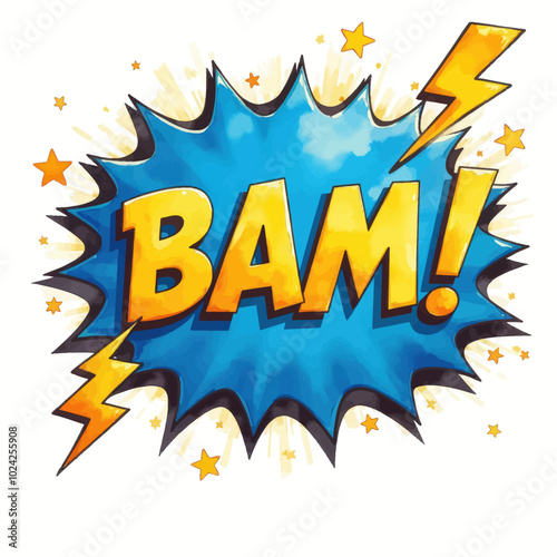 BAM! Comic Book Speech Bubble  
