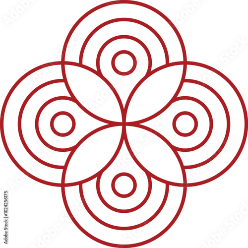 flat art element chinese new year lunar