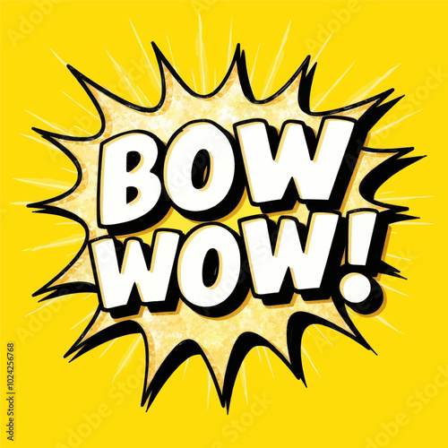 Comic Book Speech Bubble - Bow Wow!