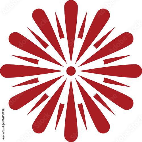 flat art design fireworks 