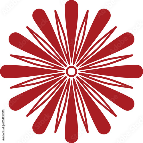 flat art design fireworks 