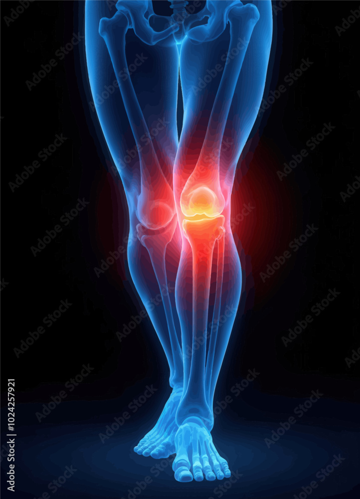 Knee Pain Illustration 
