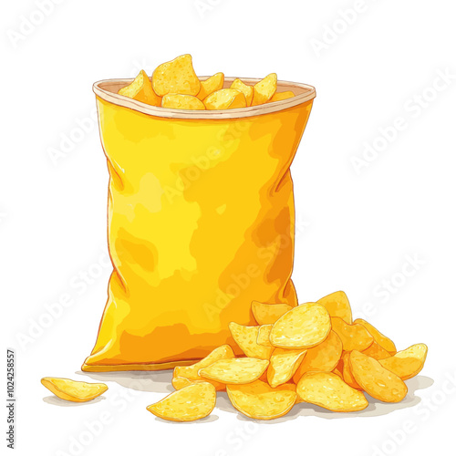 Potato Chips in Bag 
