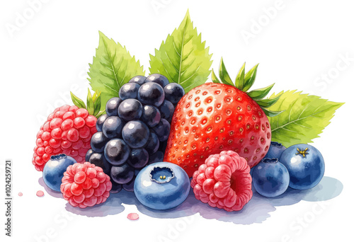 Vibrant Berries Illustration