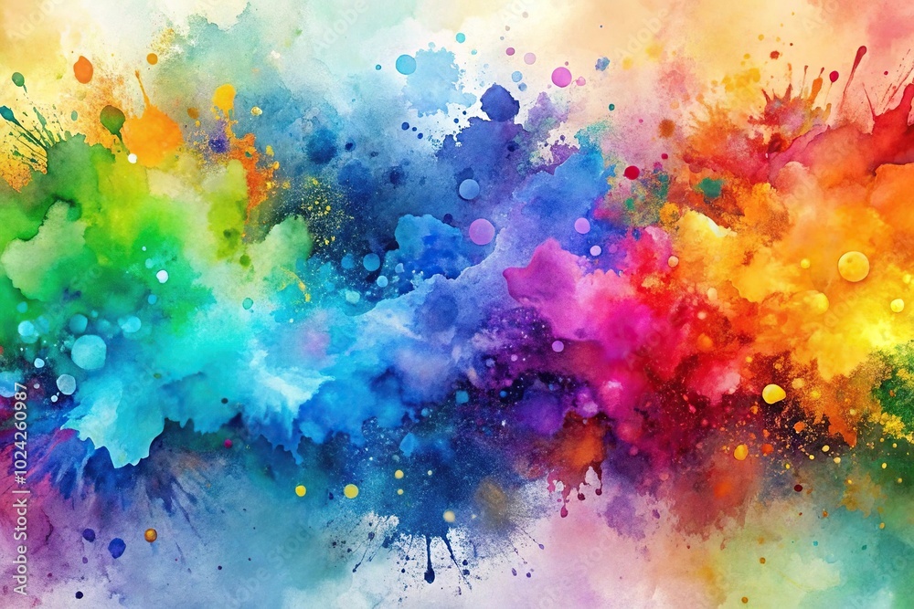 Watercolor abstract background with splashes Watercolor abstract background with splashes