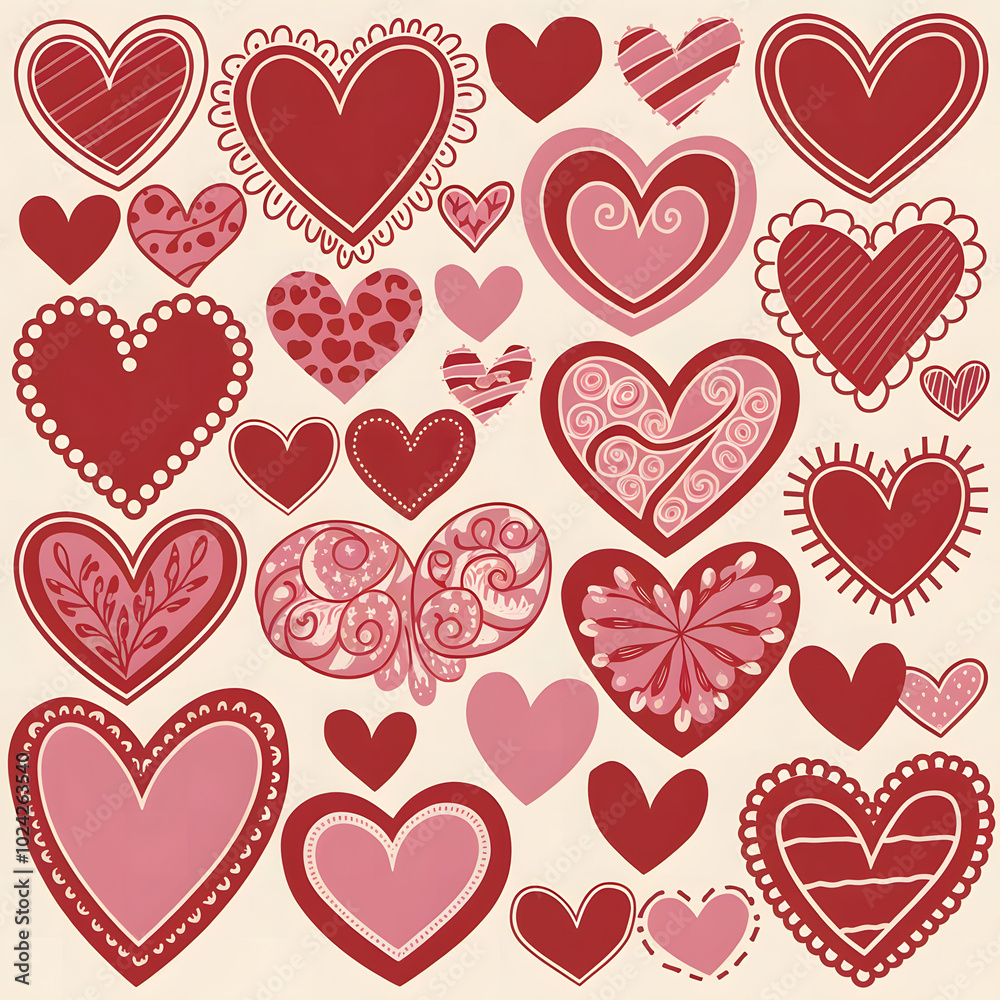seamless heart pattern seamless heart pattern