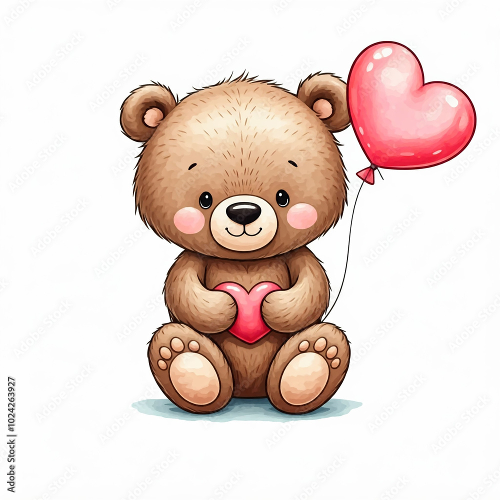 teddy bear holding heart. teddy bear with red heart. cute teddy bear with red heart and heart shape red balloon. teddy bear holding heart. teddy bear with red heart. cute teddy bear with red heart and heart shape red balloon.
