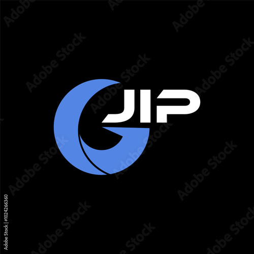 JIP initial letter logo template for business, fashion, finance, marketing, branding, company etc